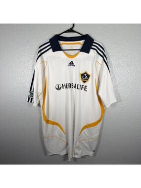 Los Angeles Galaxy 2007 Adidas Home Soccer Jersey Men's Sz XL Beckham 23